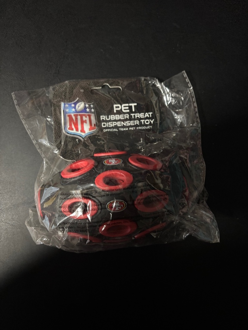 San Francisco 49ers NFL Dog/ Cat treat Toy